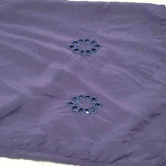 Blue Gray Boho Romantic Eyelet Fitted Waist Longline Duster Cardigan - Picture 9 of 11